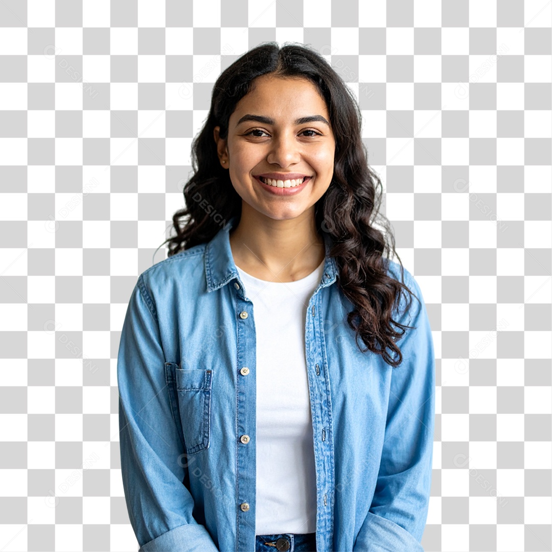 Menina Sorrindo PNG Transparente