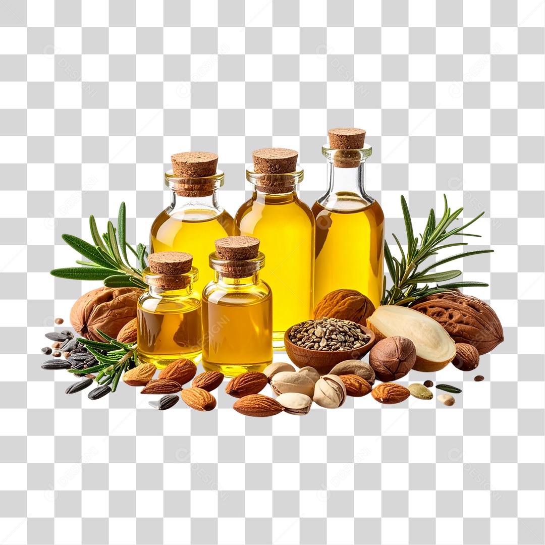 Óleos Vegetais Sementes Grãos PNG Transparente