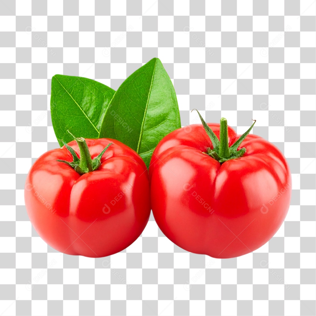 Frutas Tomates Elemento 3D PNG Transparente