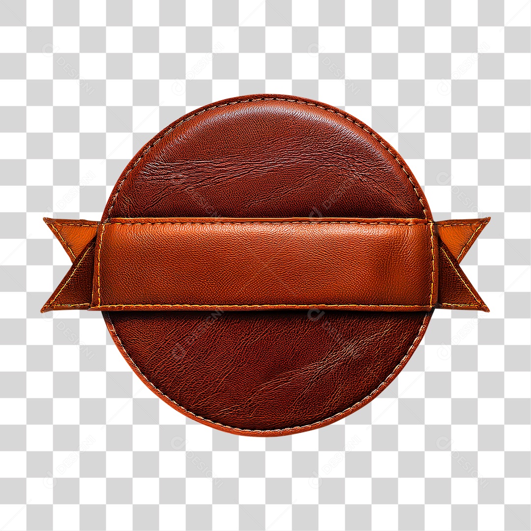 Placa de Couro PNG Transparente
