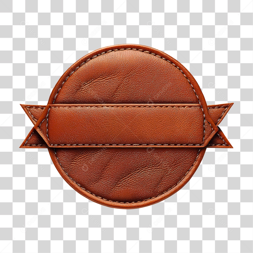 Placa de Couro PNG Transparente