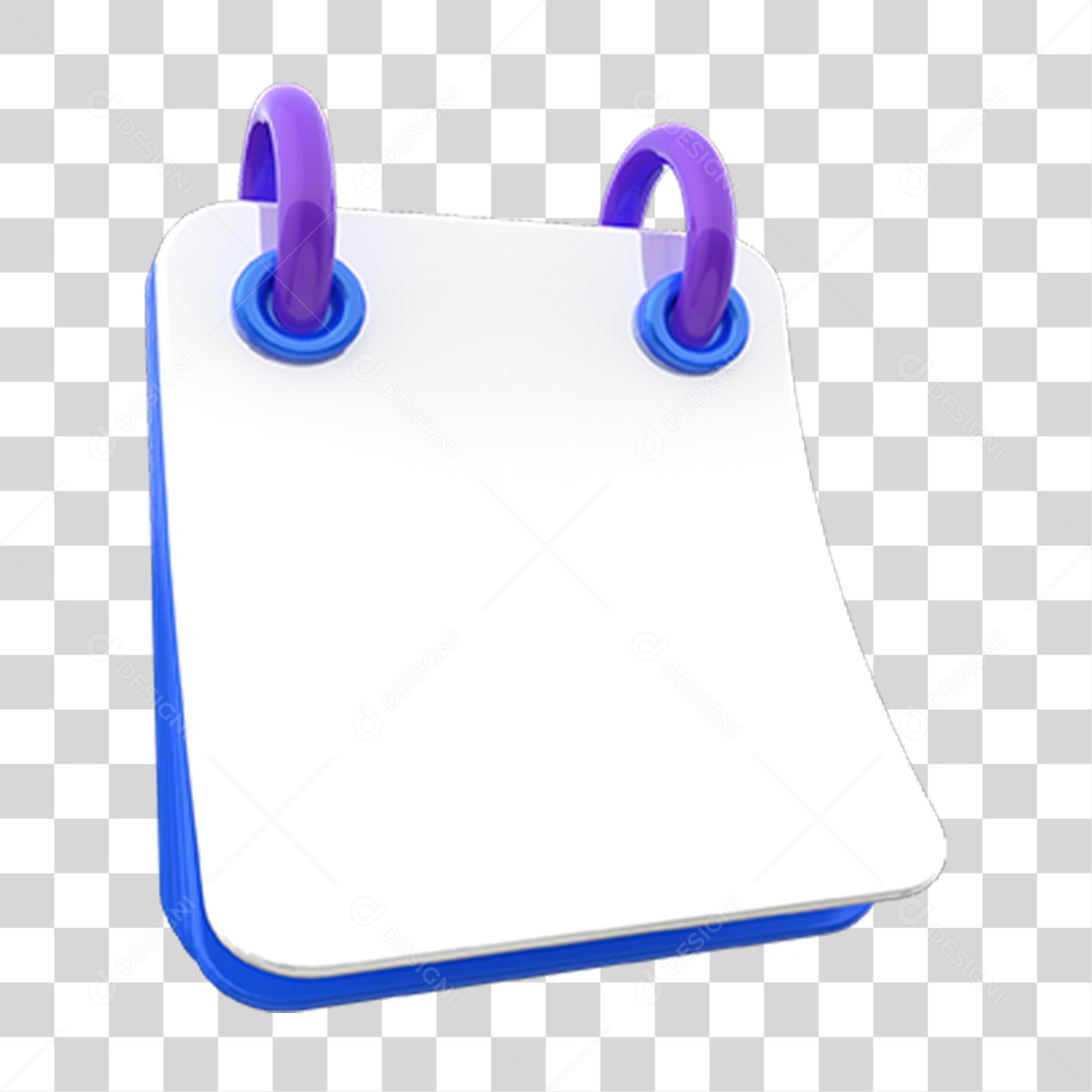 Elemento 3D Calendário PNG Transparente