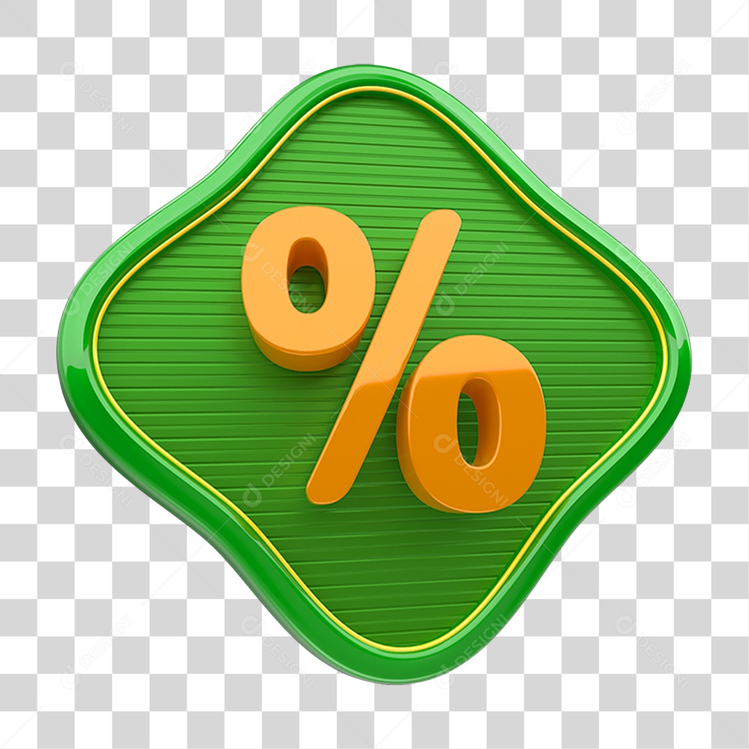 Ícone de Porcentagem % PNG Transparente