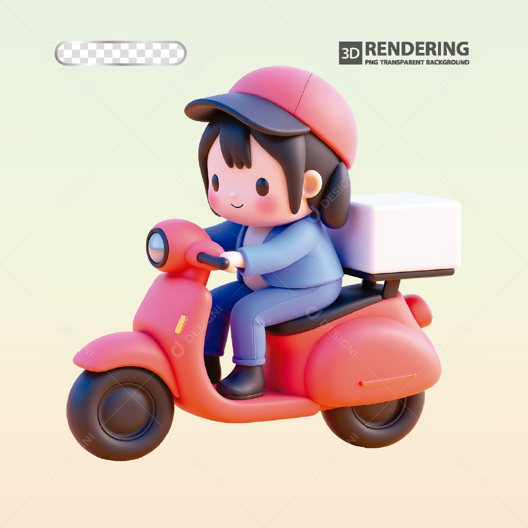 Entregador Ilustração Vetor EPS