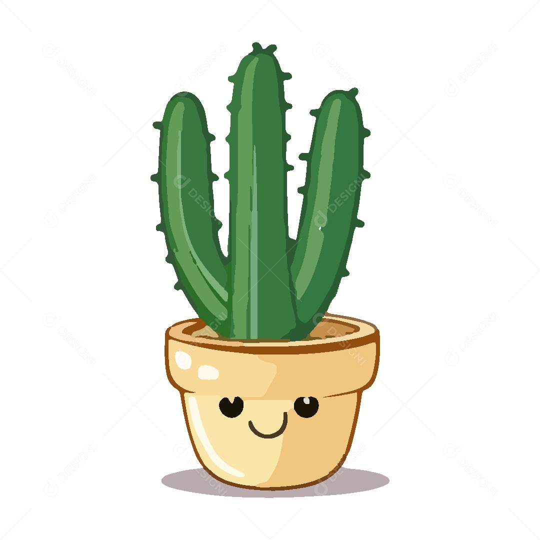 Cacto Desenho Ilustração Vetor EPS