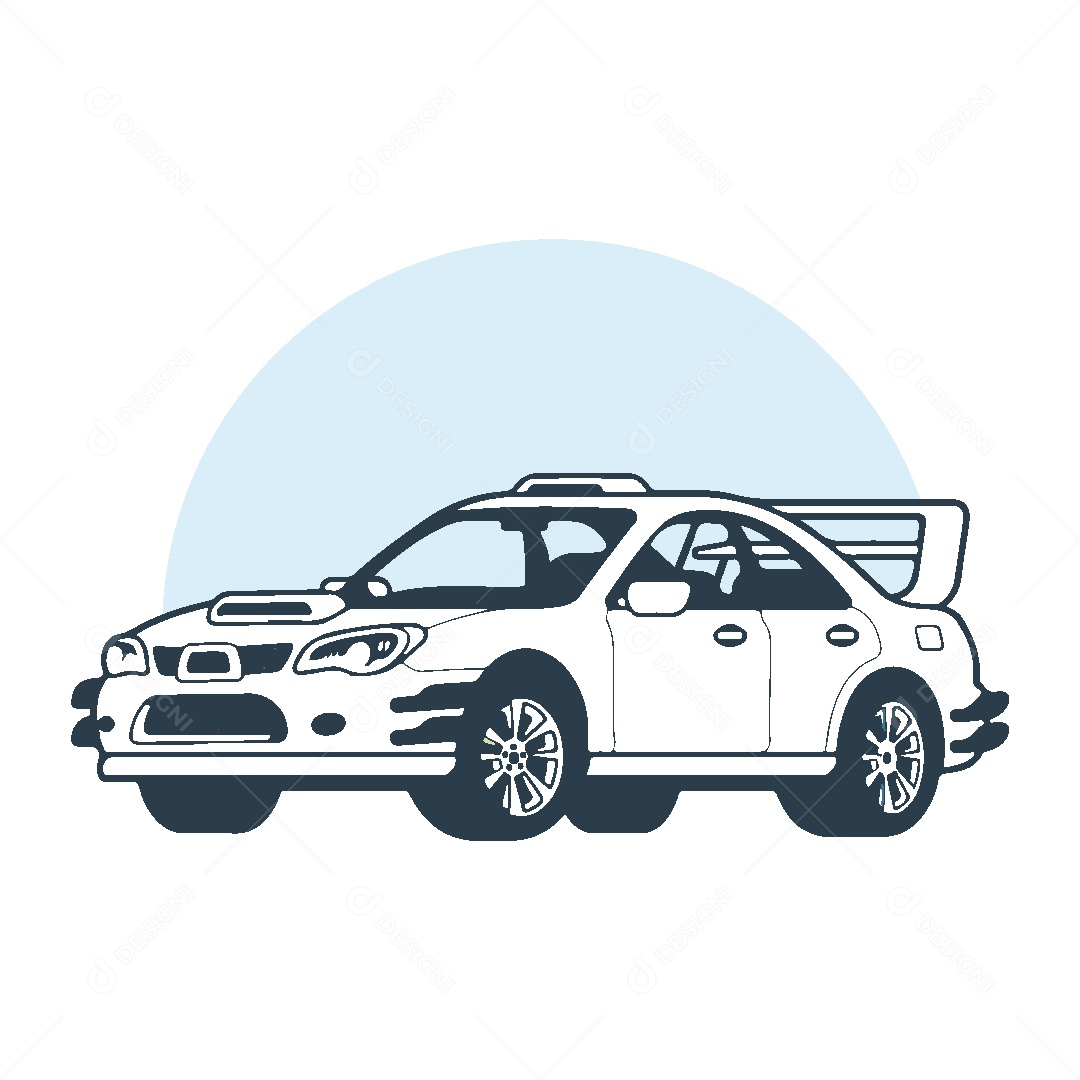 Carro Desenho Ilustração Vetor EPS