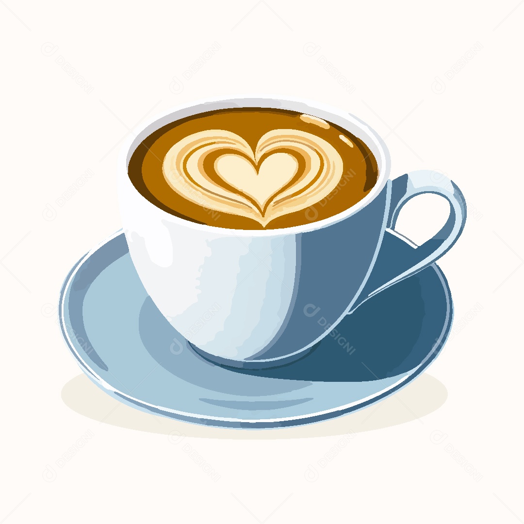 Café Ilustração Vetor EPS