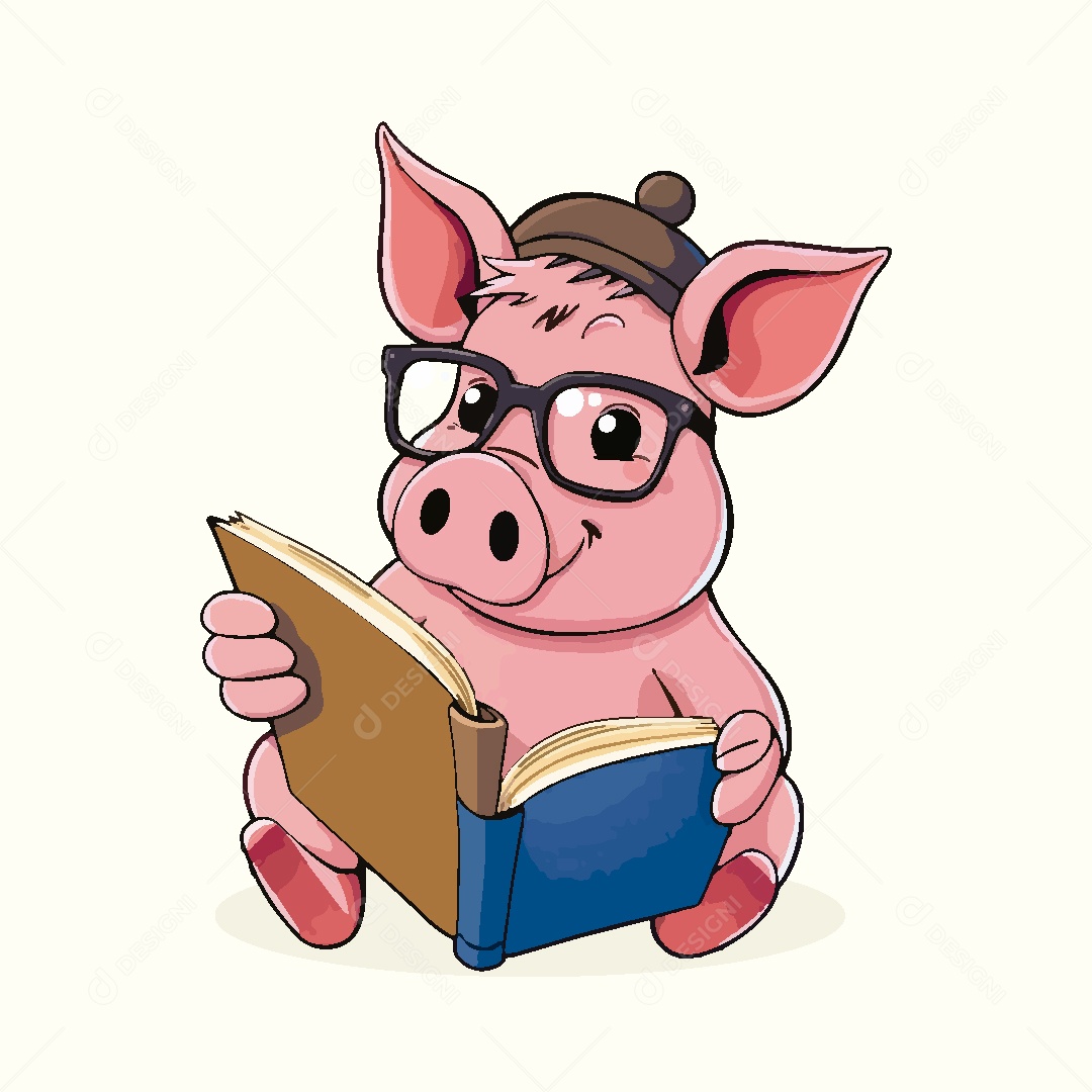 Porco Animal Ilustração Vetor EPS