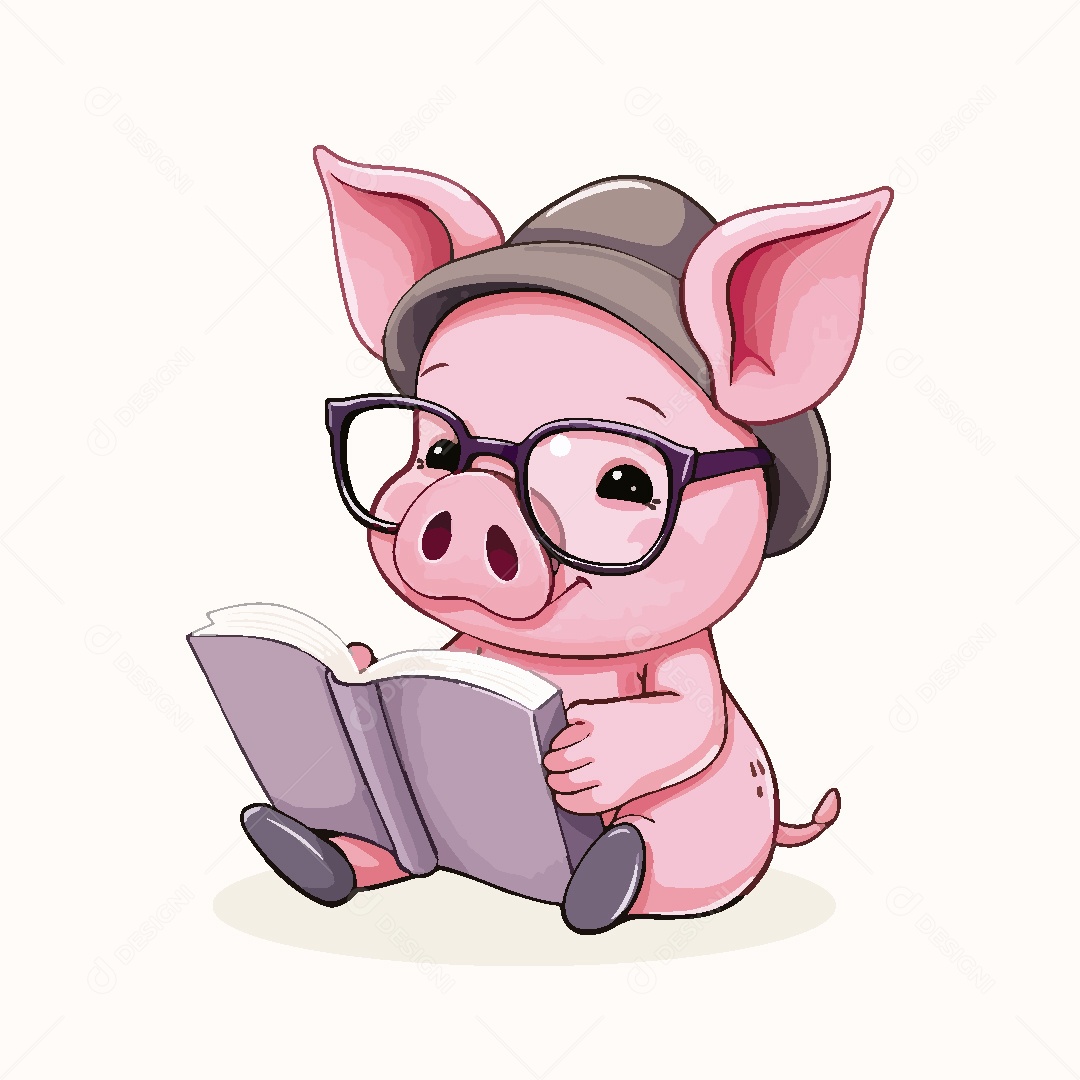 Porco Animal Ilustração Vetor EPS