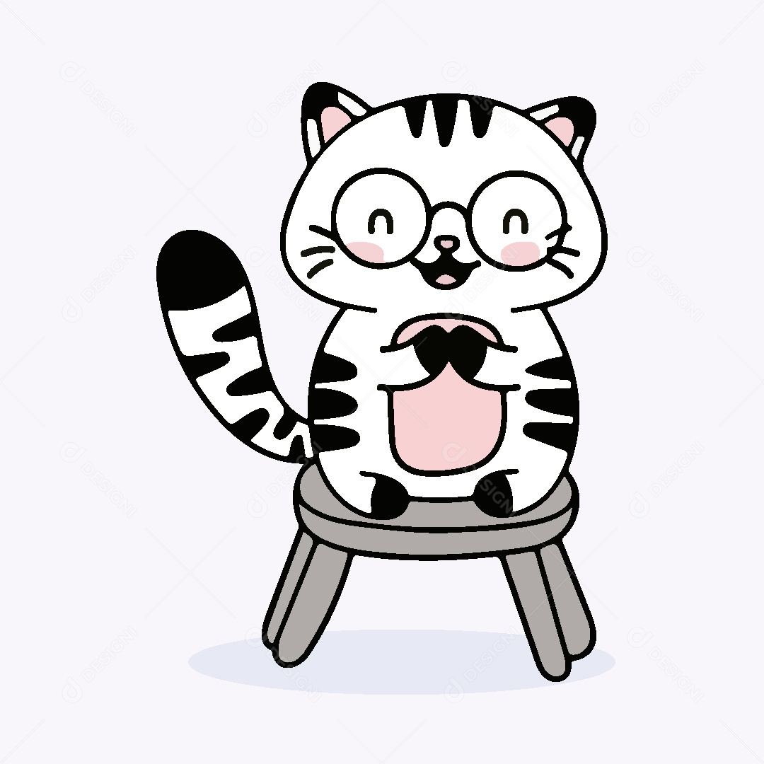 Gato Animal Ilustração Vetor EPS