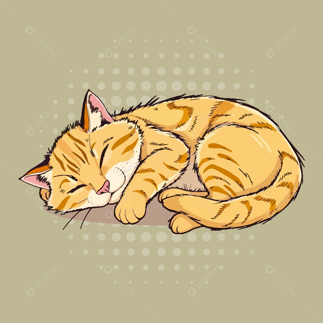 Gato Animal Ilustração Vetor EPS