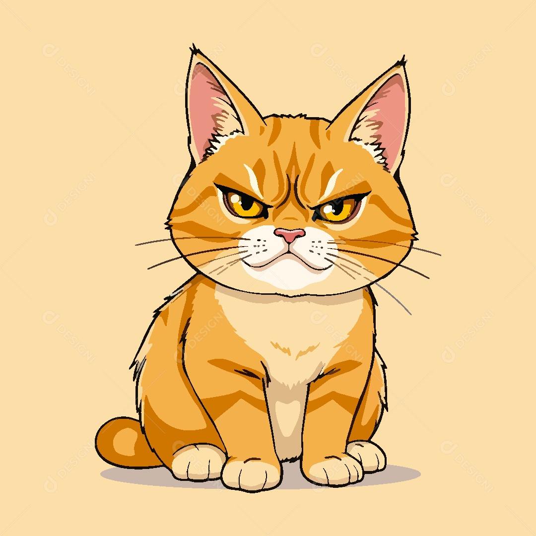 Gato Animal Ilustração Vetor EPS