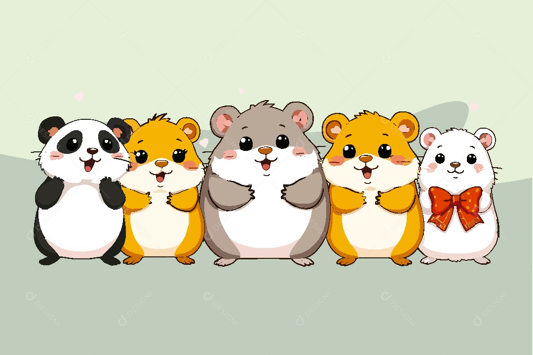 Hamster Animal Ilustração Vetor EPS