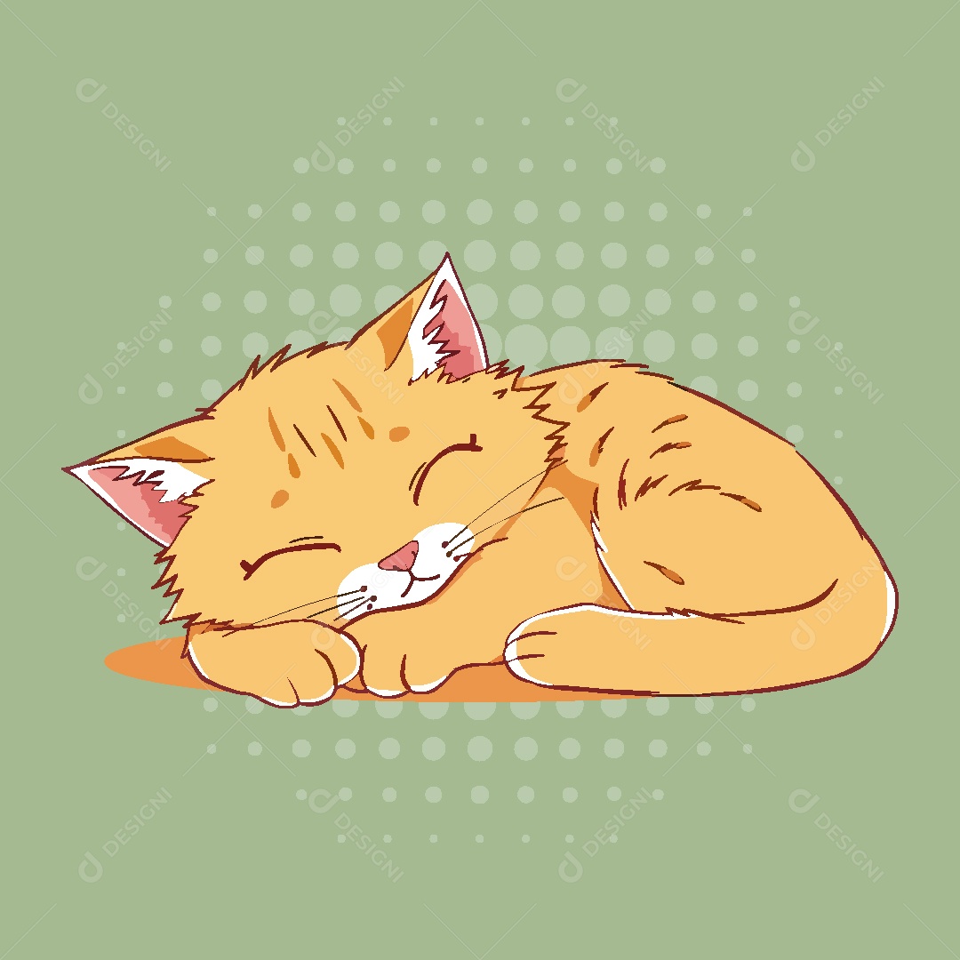 Gato Animal Ilustração Vetor EPS