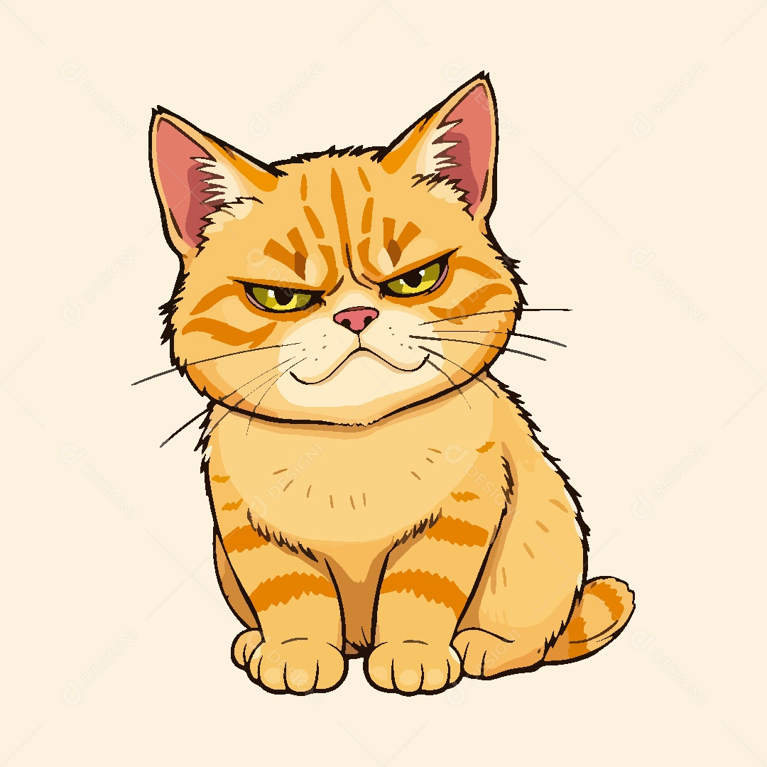 Gato Animal Ilustração Vetor EPS