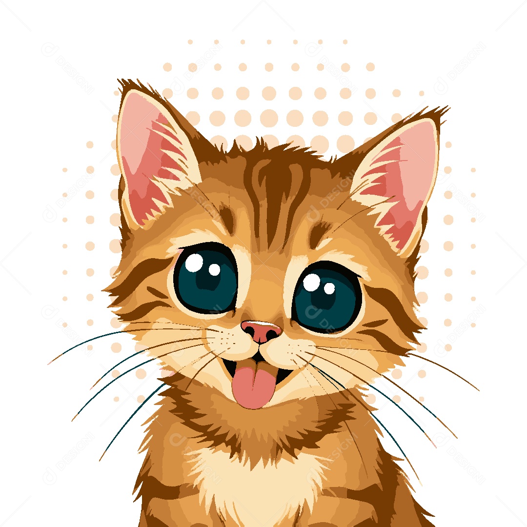 Gato Animal Ilustração Vetor EPS