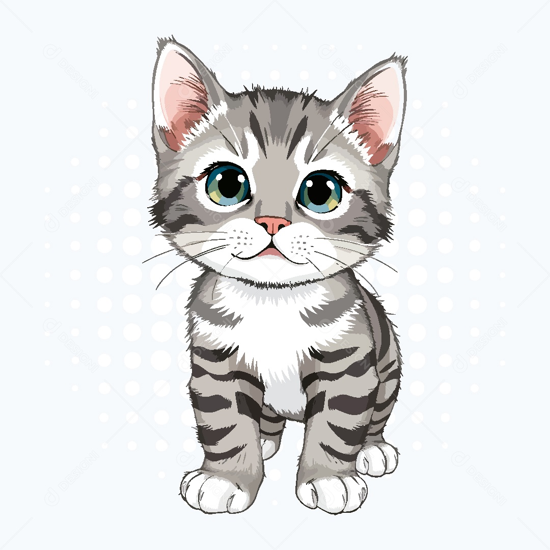 Gato Animal Ilustração Vetor EPS