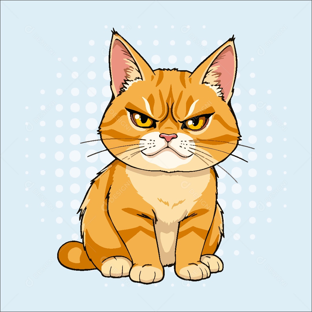 Gato Animal Ilustração Vetor EPS