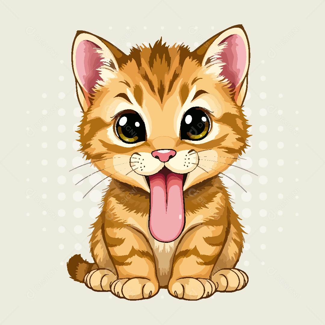 Gato Animal Ilustração Vetor EPS