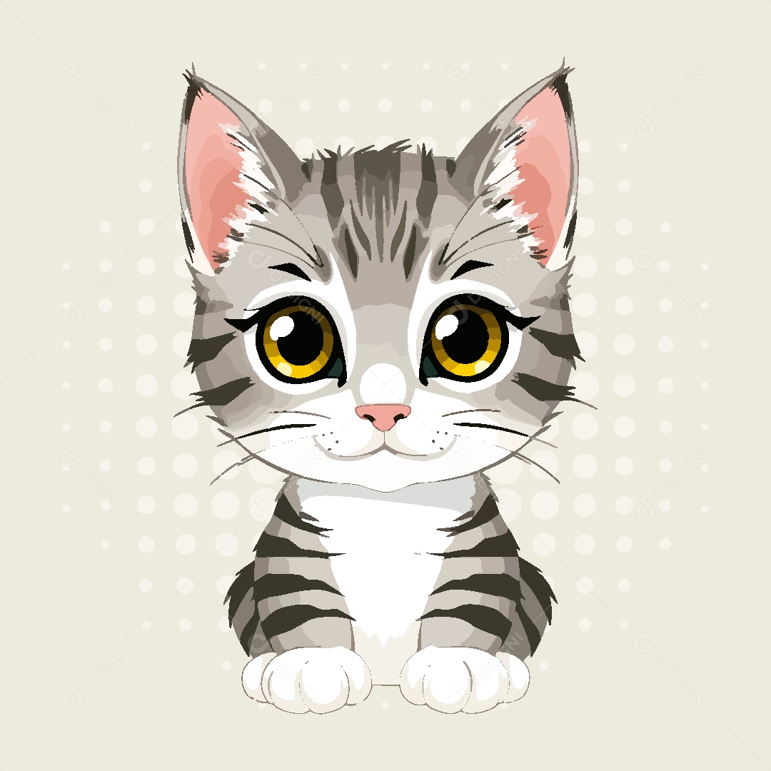 Gato Animal Ilustração Vetor EPS