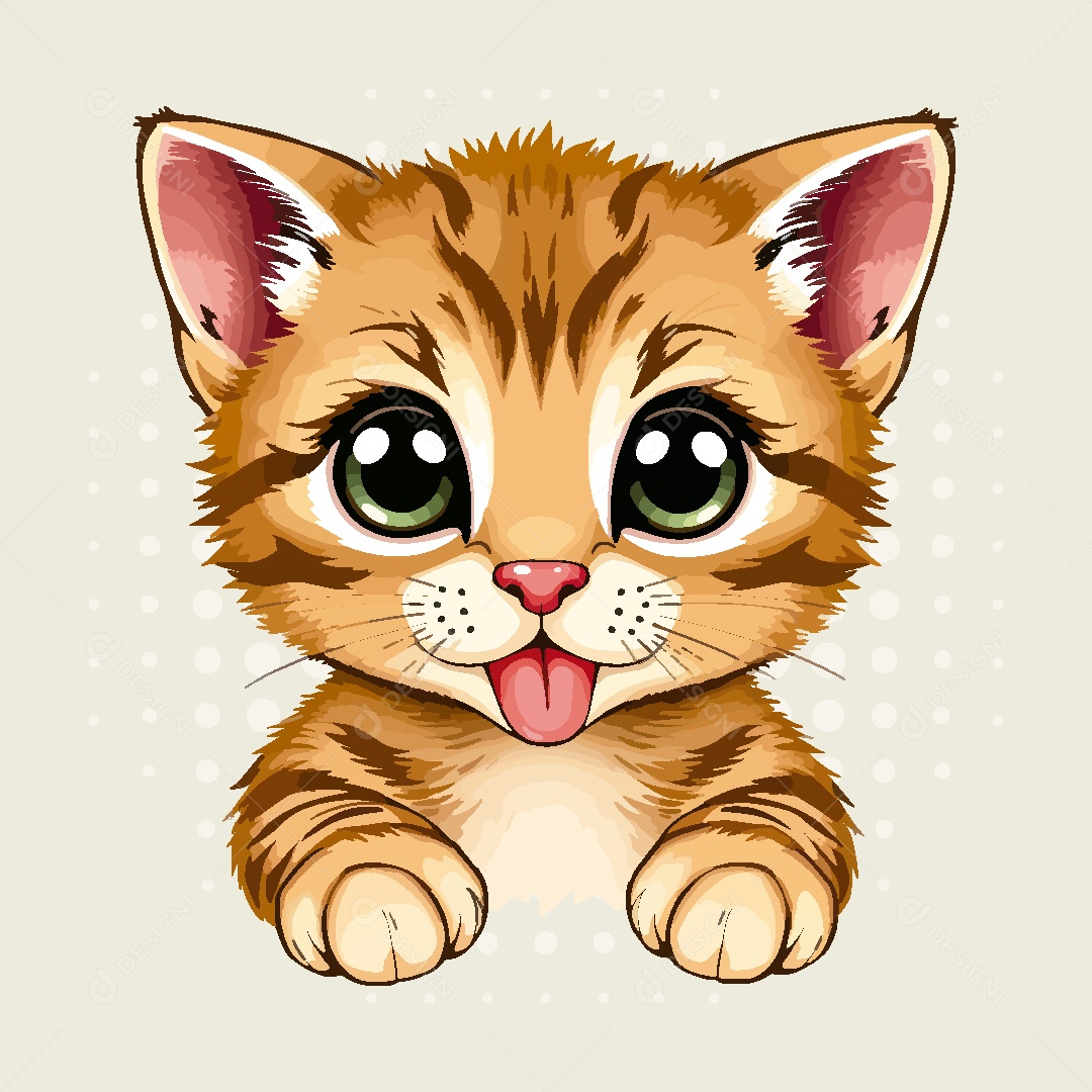 Gato Animal Ilustração Vetor EPS