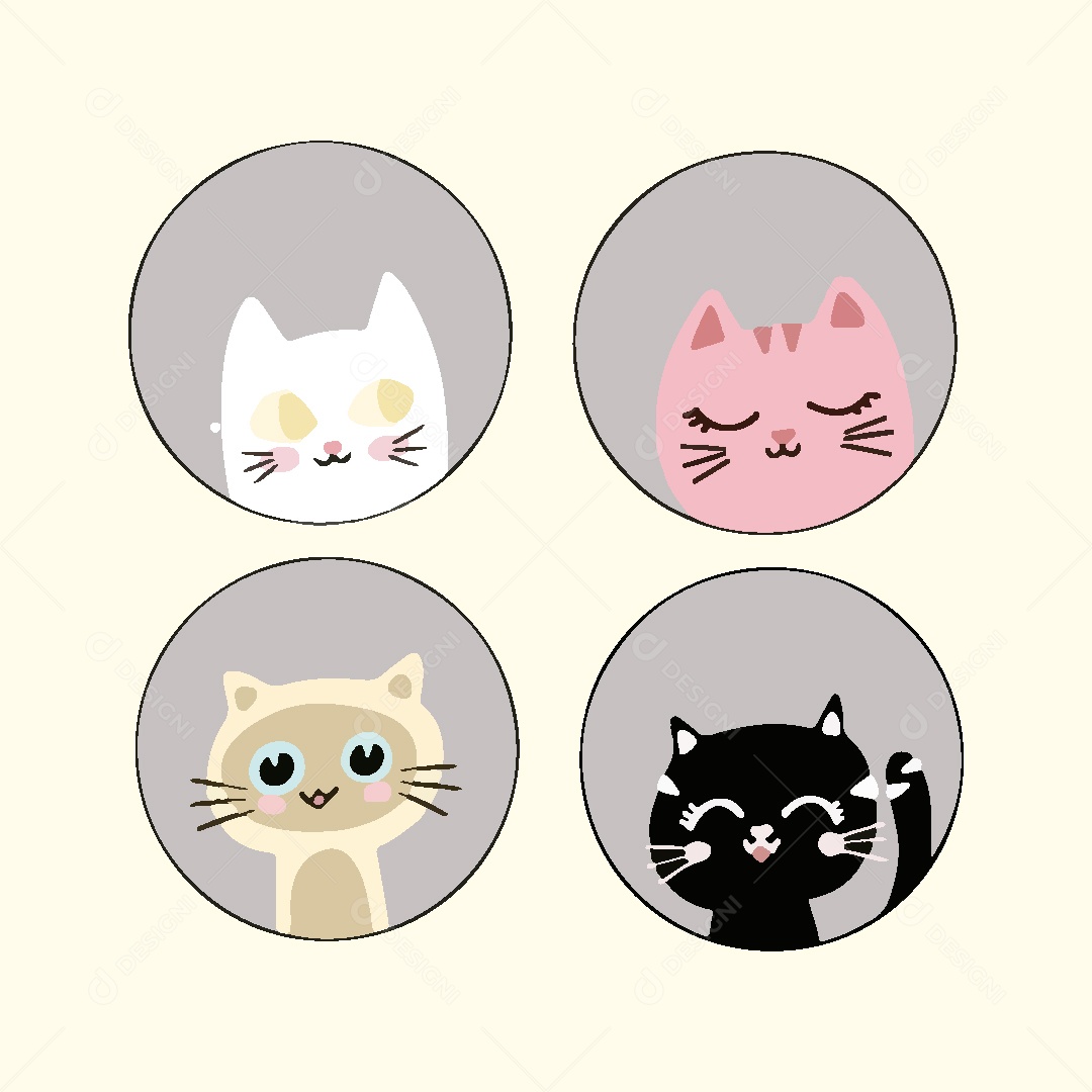 Gato Animal Ilustração Vetor EPS