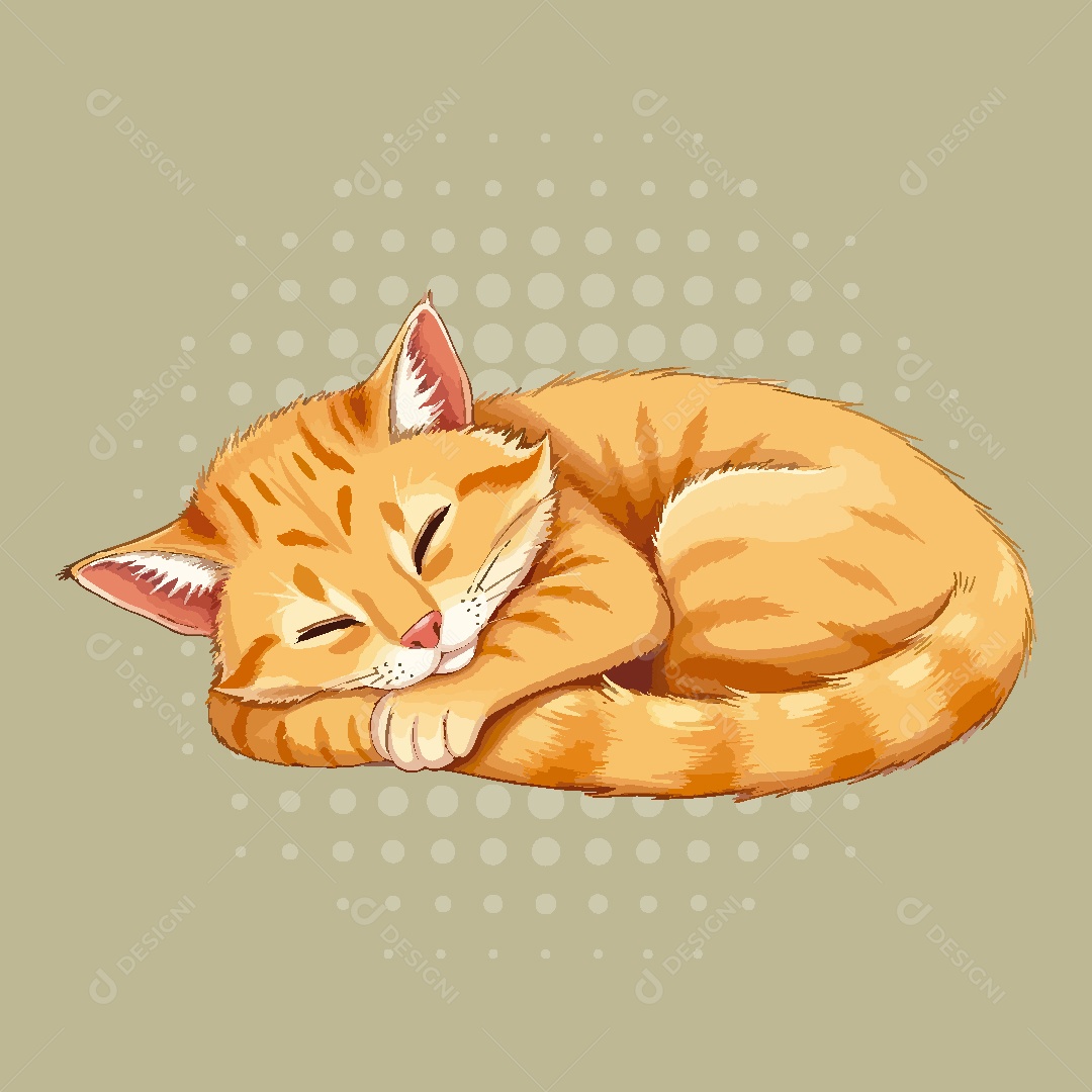 Gato Animal Ilustração Vetor EPS