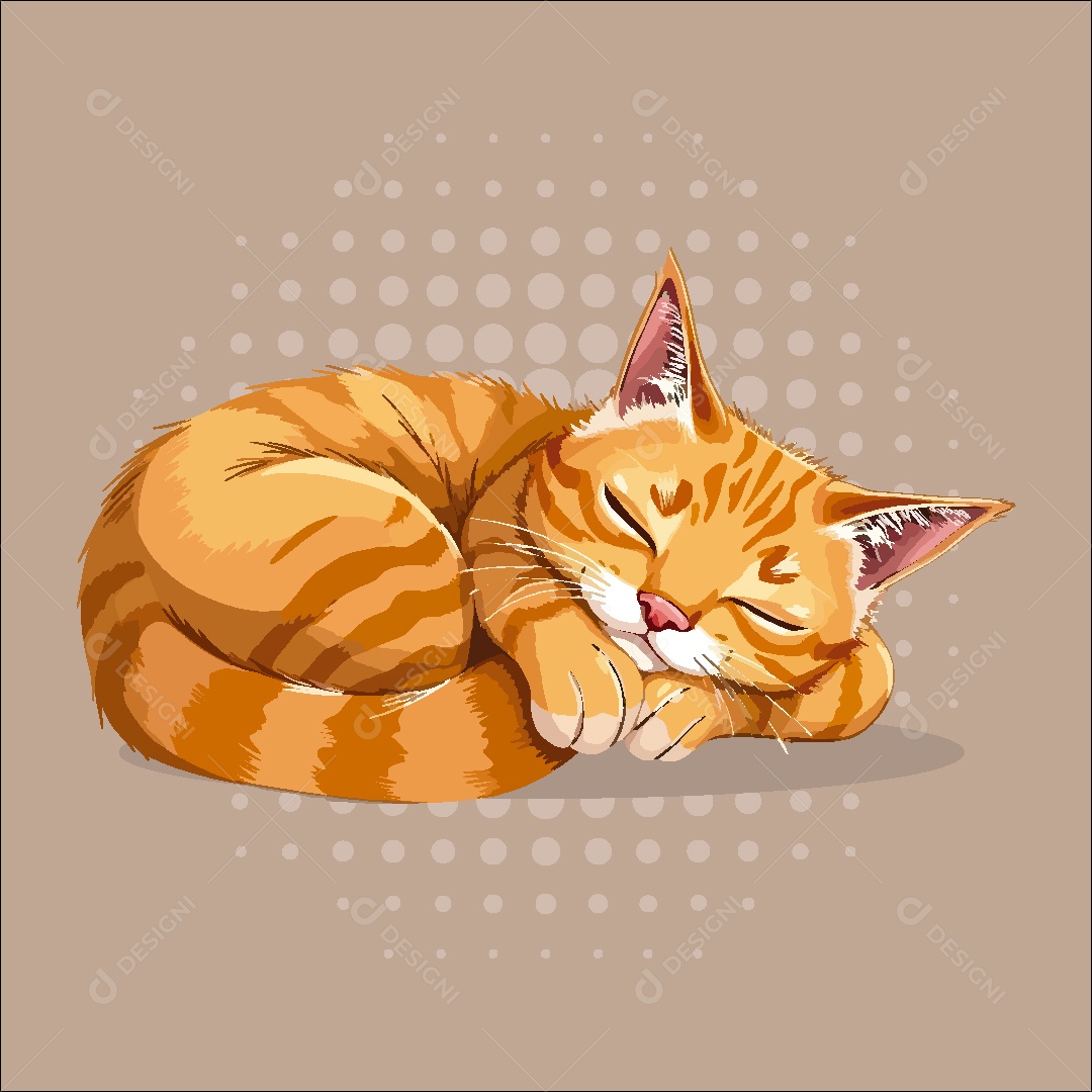 Gato Animal Ilustração Vetor EPS