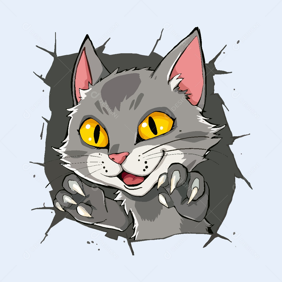 Gato Animal Ilustração Vetor EPS