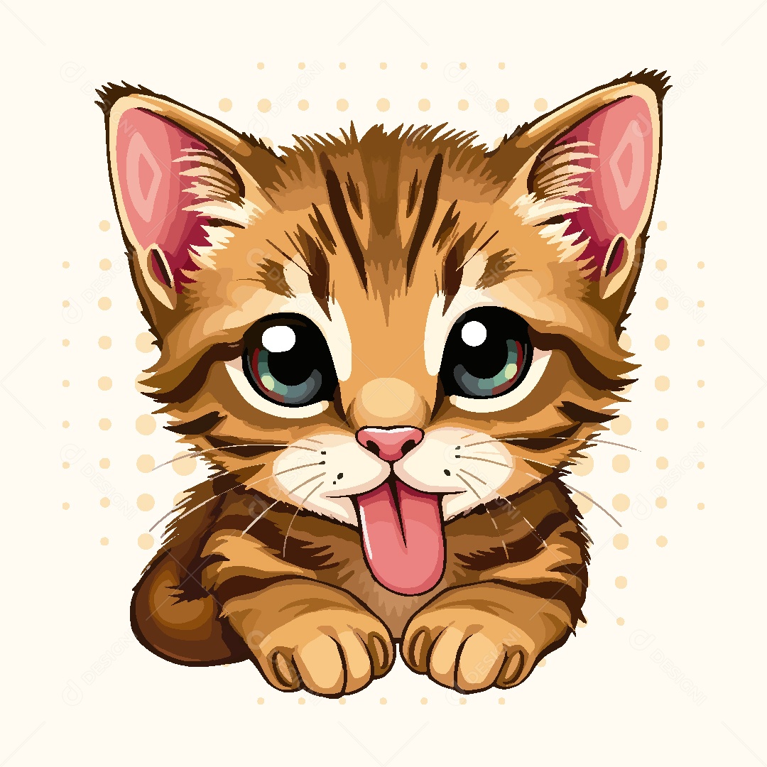 Gato Animal Ilustração Vetor EPS