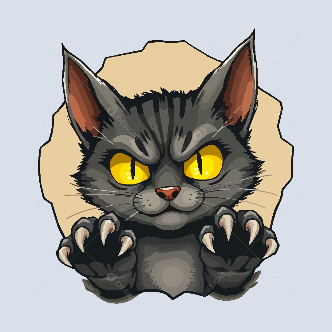 Gato Animal Ilustração Vetor EPS