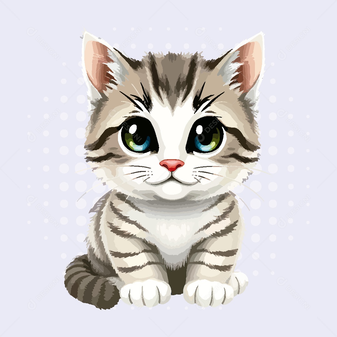 Gato Animal Ilustração Vetor EPS