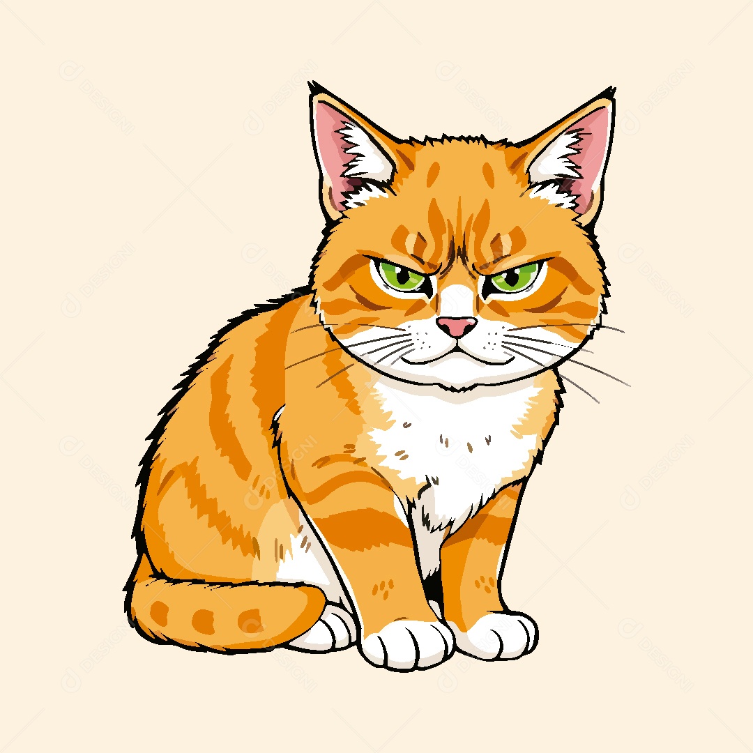 Gato Animal Ilustração Vetor EPS