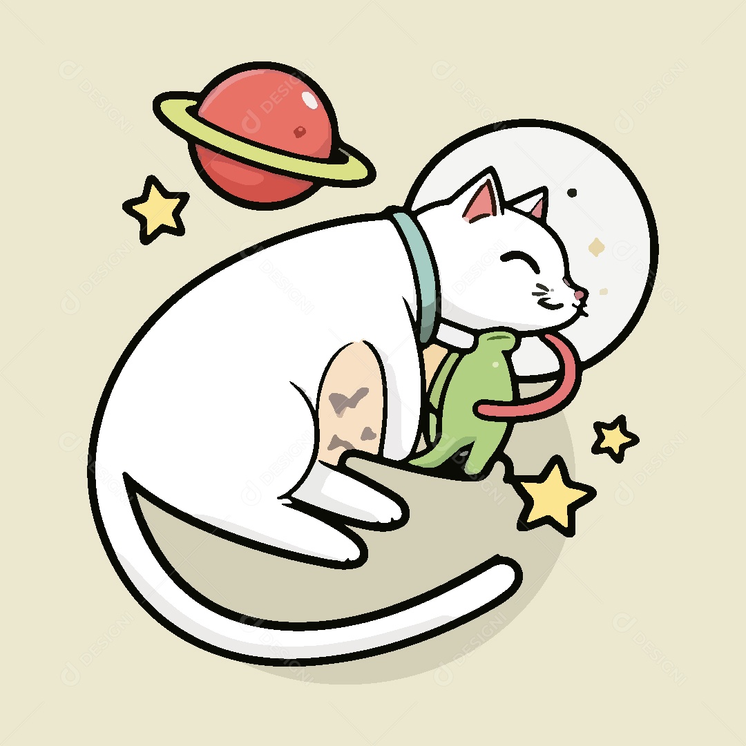 Gato Animal Ilustração Vetor EPS