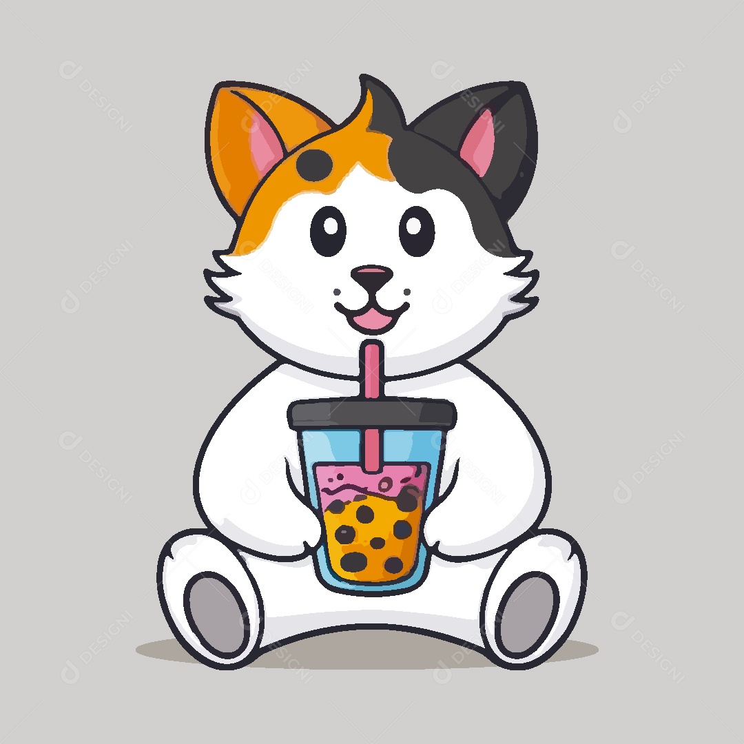 Gato Animal Ilustração Vetor EPS