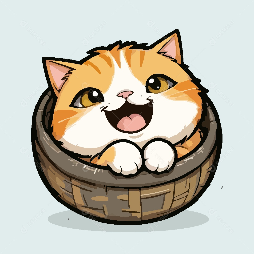 Gato Animal Ilustração Vetor EPS