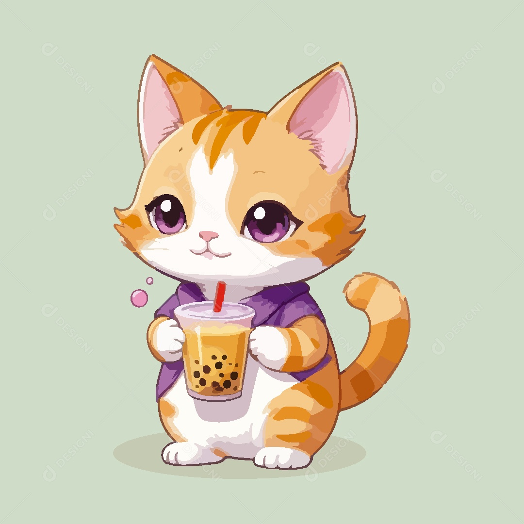 Gato Animal Ilustração Vetor EPS