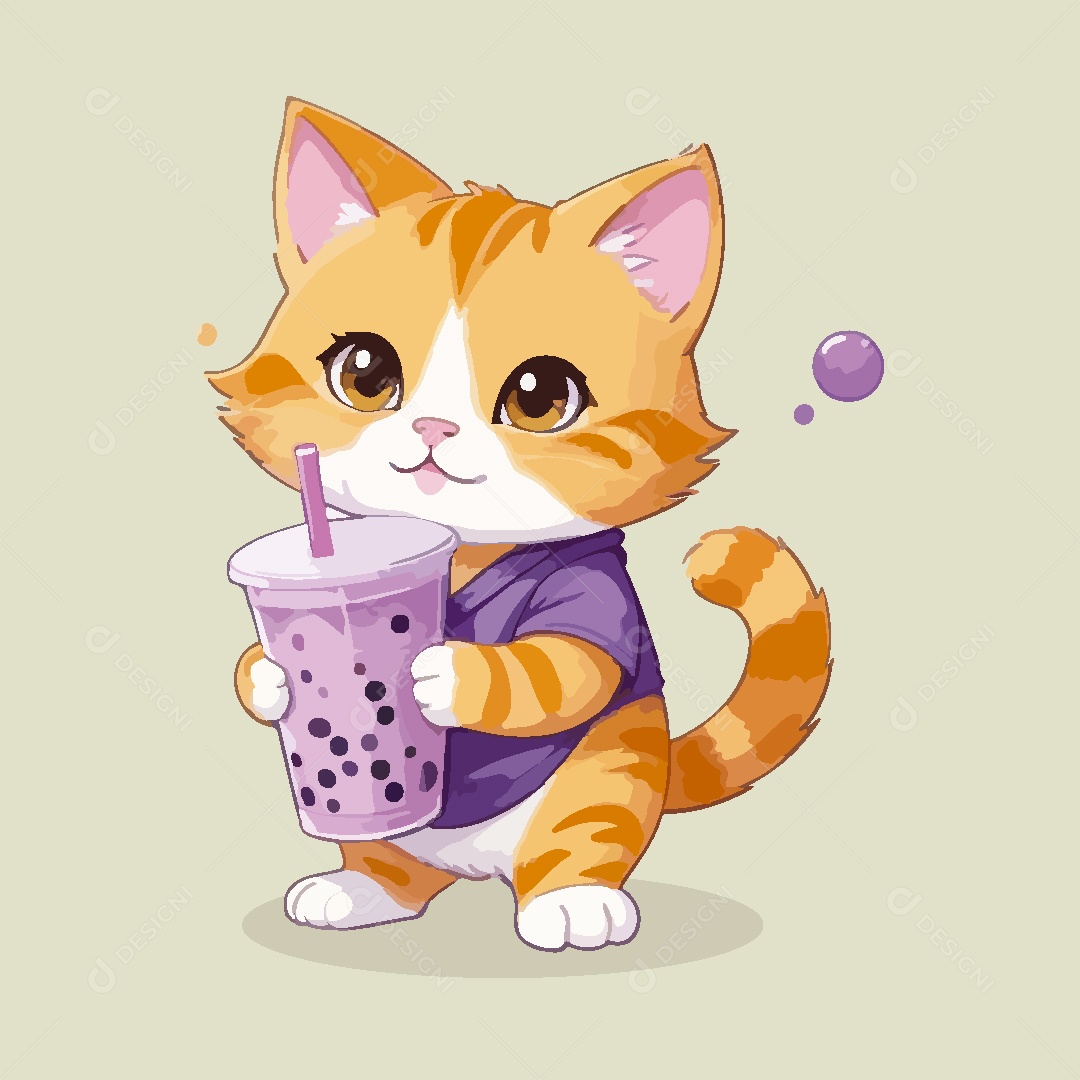 Gato Animal Ilustração Vetor EPS