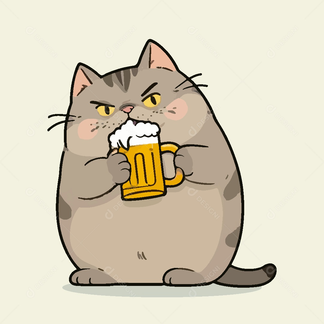 Gato Animal Ilustração Vetor EPS