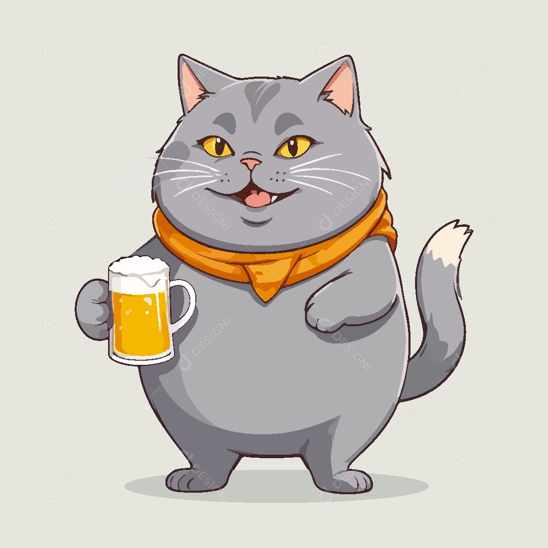 Gato Animal Ilustração Vetor EPS