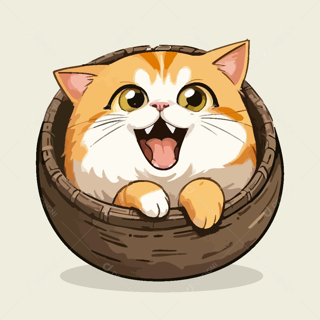 Gato Animal Ilustração Vetor EPS