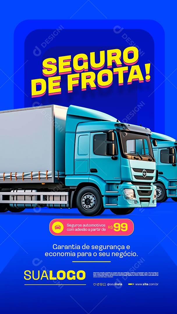 Story Seguradora Seguro de Frota Social Media PSD Editável