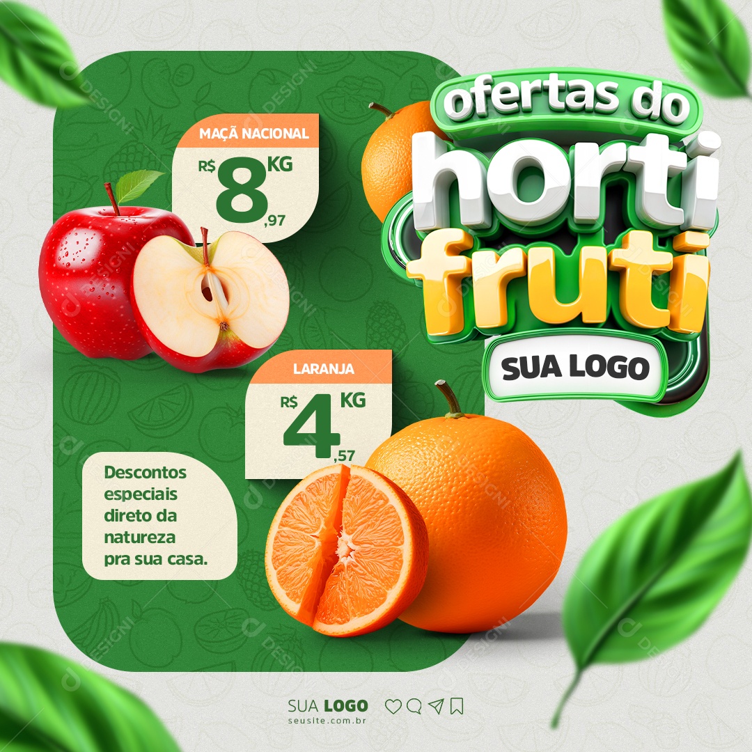 Hortfrui Social Media PSD Editável