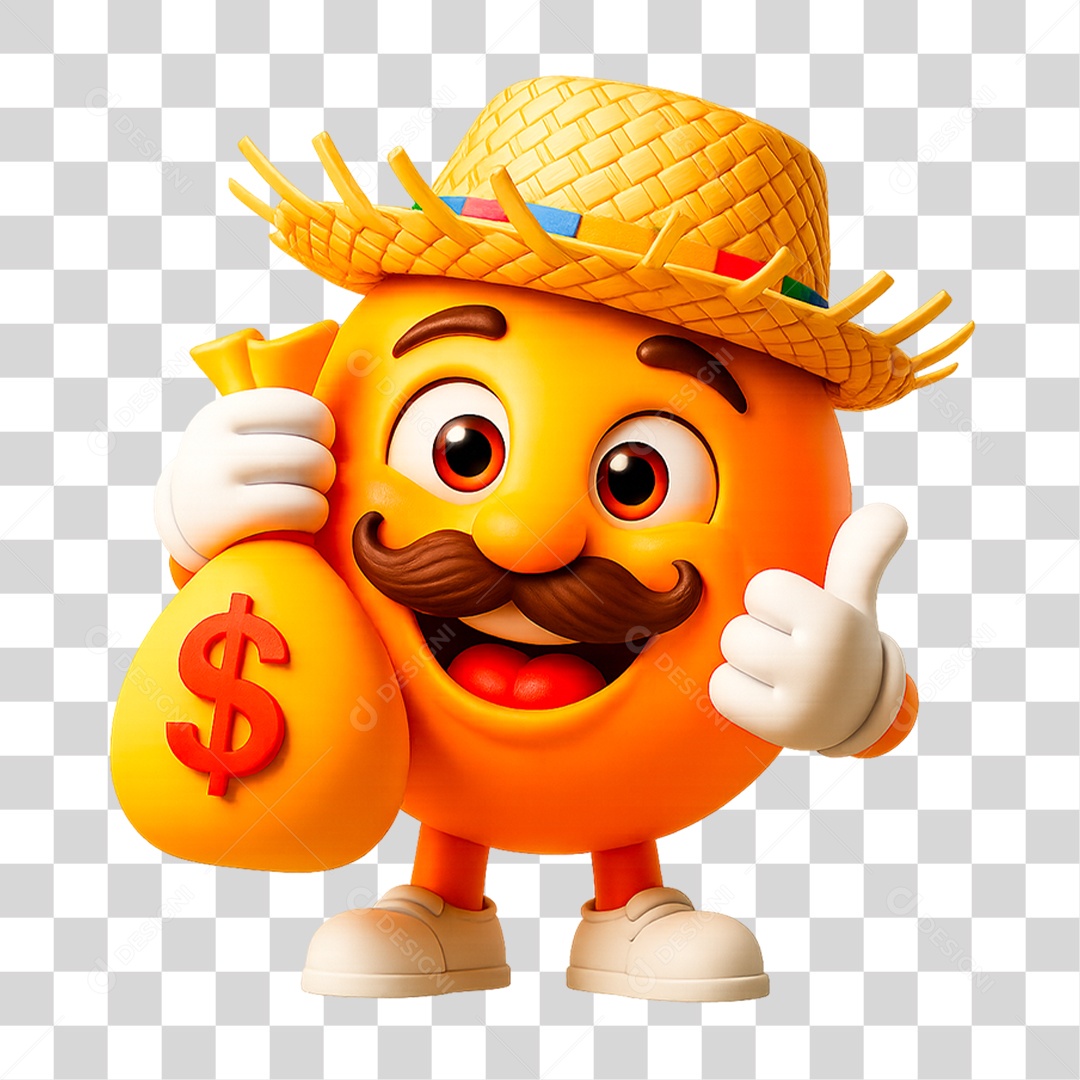 Emoji de São João PNG Transparente