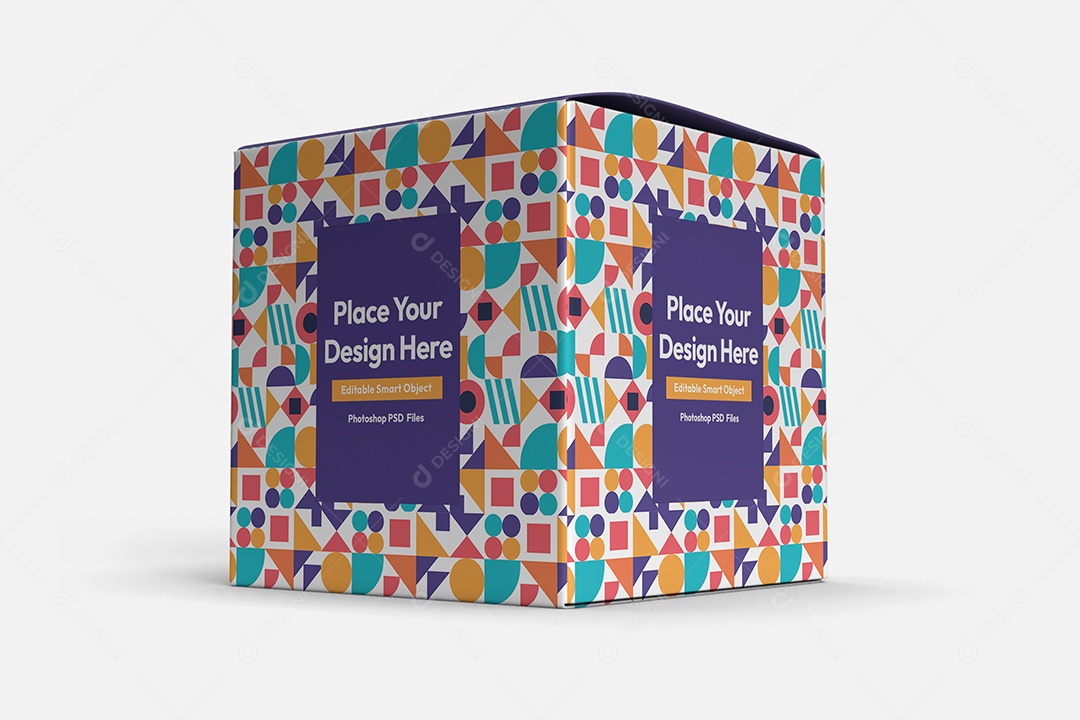 Caixa Mockup PSD Editável