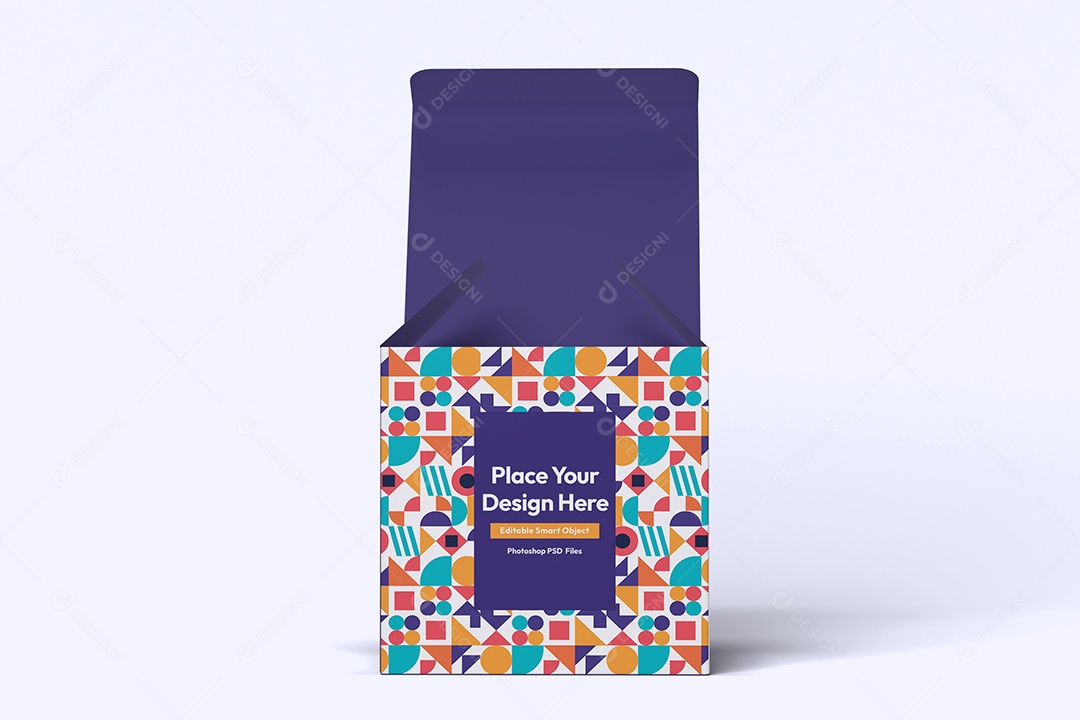 Caixa Mockup PSD Editável