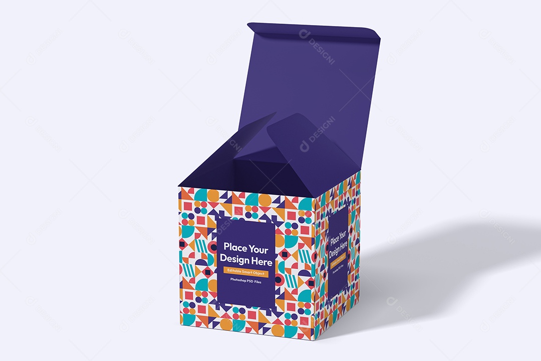 Caixa Mockup PSD Editável