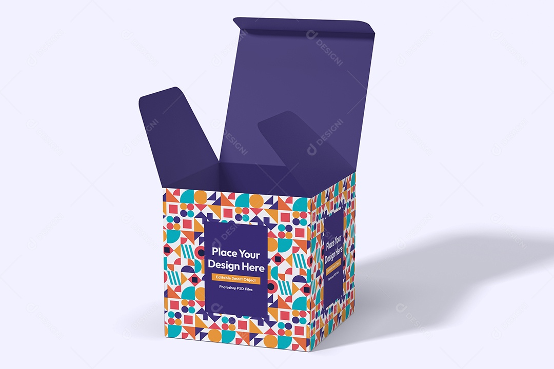 Caixa Mockup PSD Editável