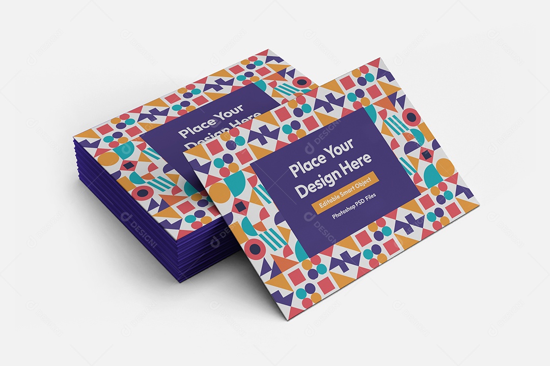 Cartões de Visita Mockup Mão Mulher PSD