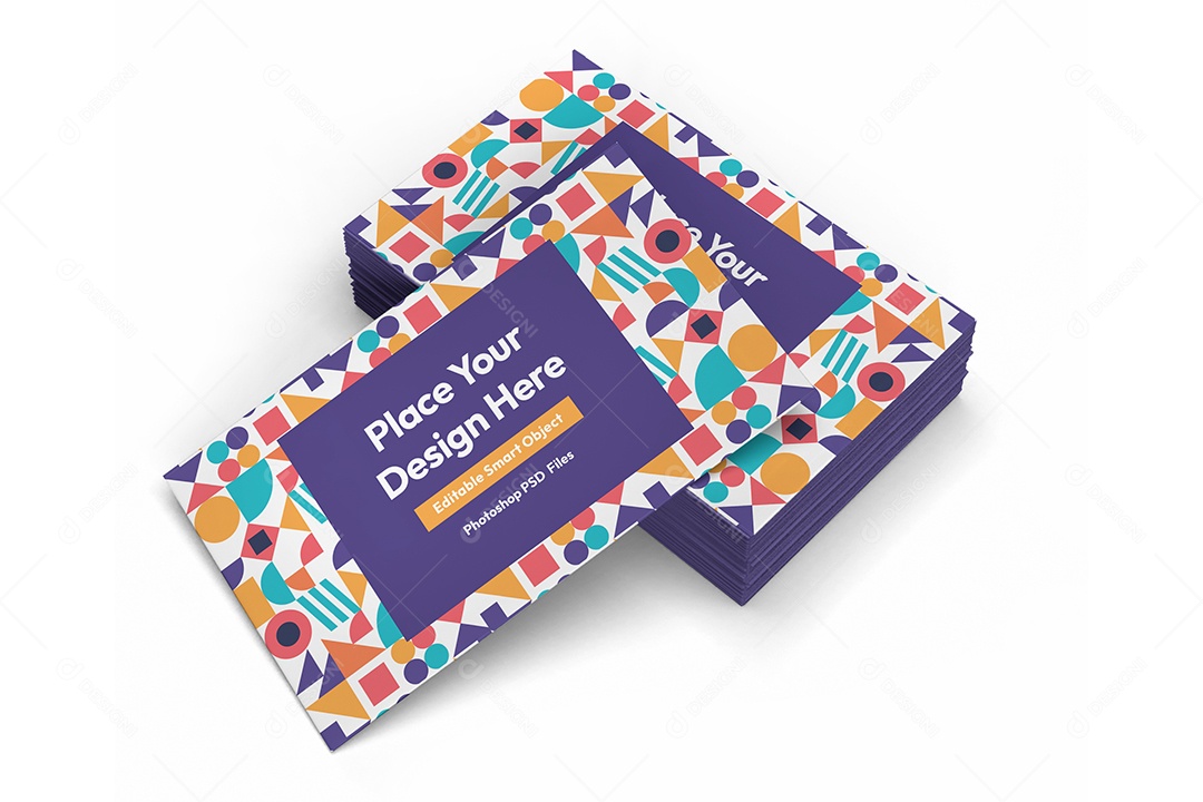 Cartões de Visita Mockup Mão Mulher PSD